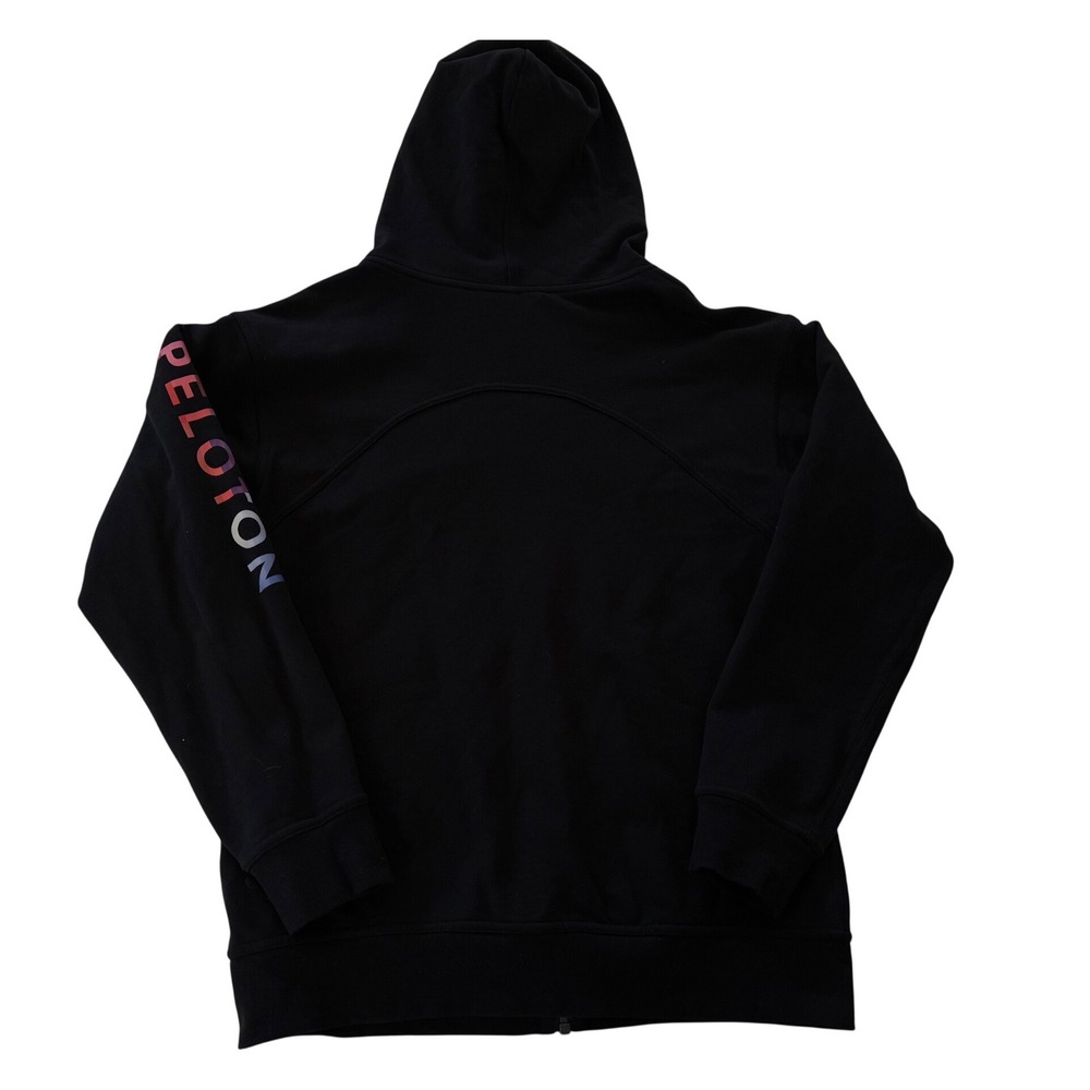 Lululemon x Peloton All Yours Full Zip Hoodie Black Oversized Scuba Sweatshirt 8 - Picture 5 of 9
